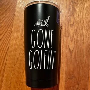 Black and white Rae Dunn tumbler